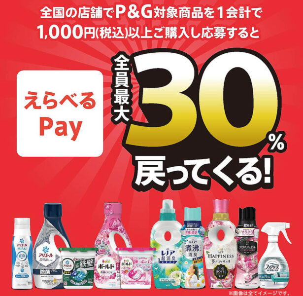 【P&G】冬のキャンペーン最大30%還元キャンペーン【24/12/31まで】