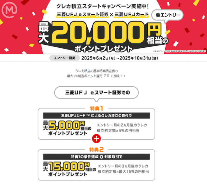 三菱UFJeスマート証券キャンペーン