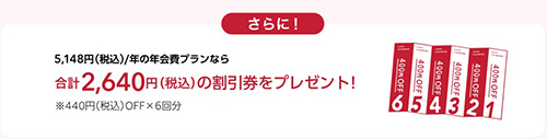 リネットプレミアム会員限定｜2,640円OFFクーポン【終了時期未定】