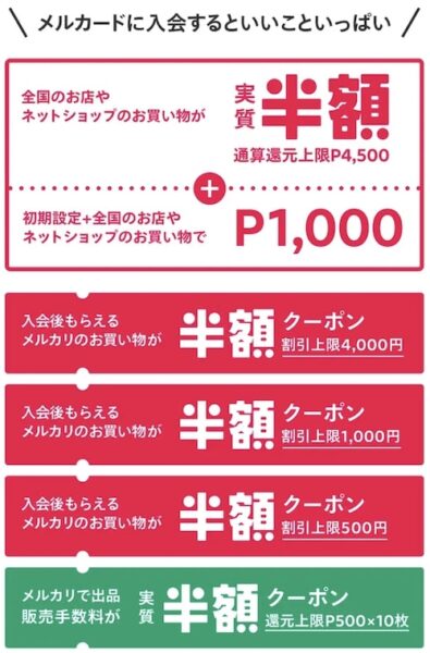 メルカード新規登録キャンペーンの詳細【25年5月〜】