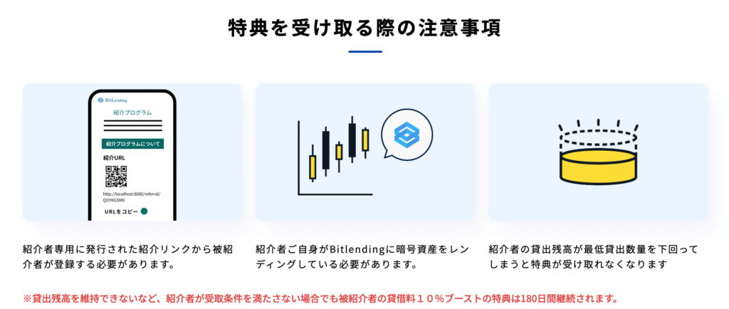 BitLending紹介プログラム注意事項